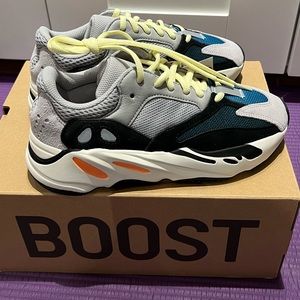 Authentic Yeezy boost 700 wave runner shoes size 5 1/2, women’s 38. Brand new.